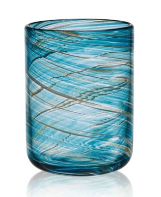 Color Swirl Double Old Fashioned Glasses, Set of 4