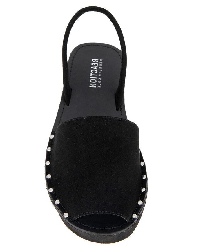 Kenneth Cole Reaction Women's Vanya Suede Slide Sandals Gray Size 11 M
