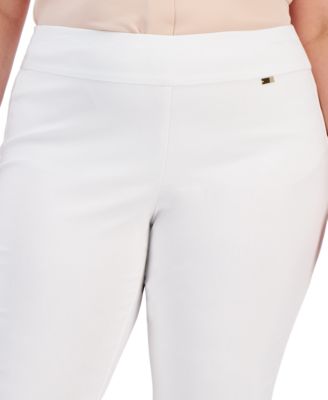 Plus Size Mid-Rise Pull-On Capri Pants, Created for Macy's