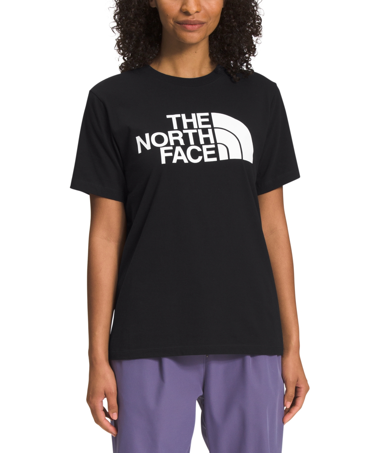 The North Face Women's Half-dome Logo Tee In Tnf Black,tnf White