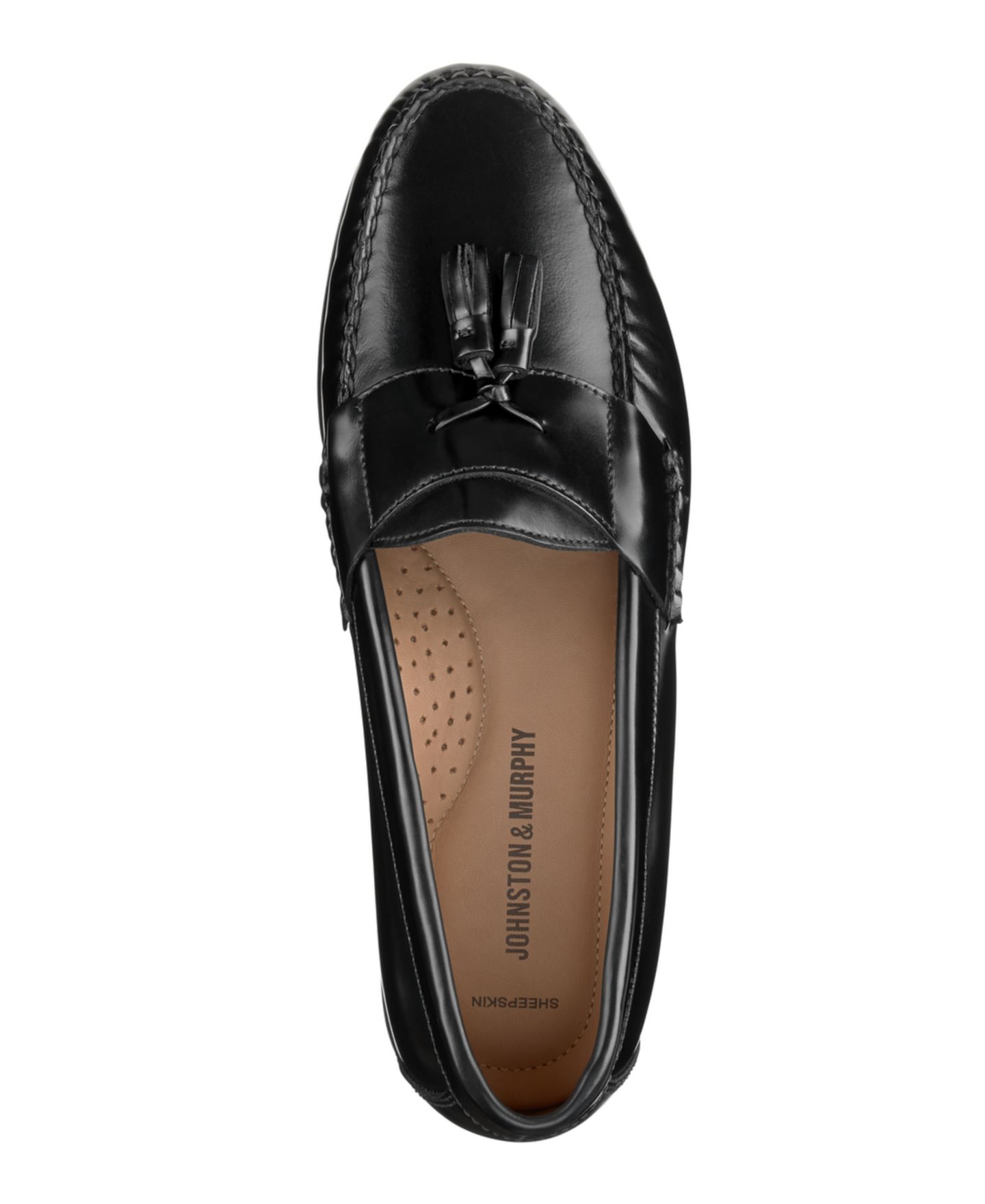 Мужские туфли Johnston & Murphy Hayes Tassel Slip-On, цвет: Чёрный — фото 4