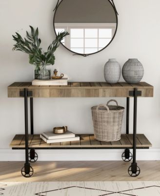 Luther 30" Steel Rectangle Sofa Table