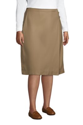 Women's School Uniform Solid A-line Skirt Below the Knee