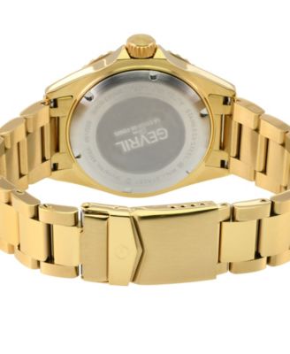Men's Wall Street Swiss Automatic Gold-Tone Stainless Steel Watch 43mm
