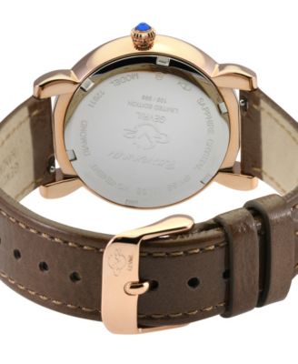 Women's Ravenna Swiss Quartz Brown Leather Watch 37mm