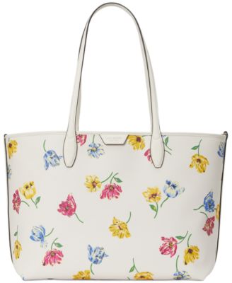 kate spade new york - Sutton Tulip Toss Printed Faux Leather Medium Tote