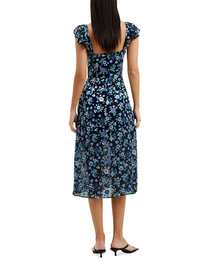 French Connection Women's Bette Square-Neck Midi Dress - Macy's
