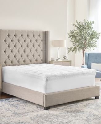 4" Hybrid Fiber and Memory Foam Mattress Topper, Twin, Exclusively at Macy’s