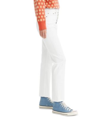 Women's Wedgie Straight-Leg High Rise Cropped Jeans