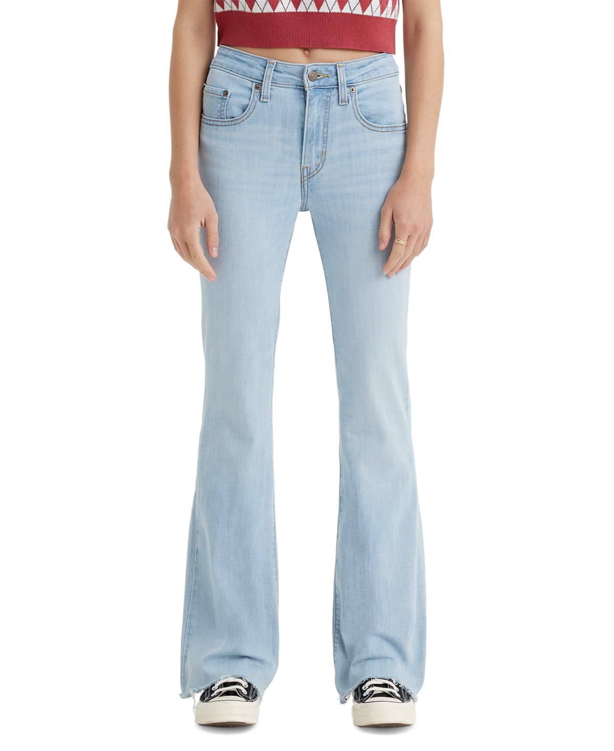 Levi's Women's 726 High Rise Flare Jeans In Short Length In Prime Location