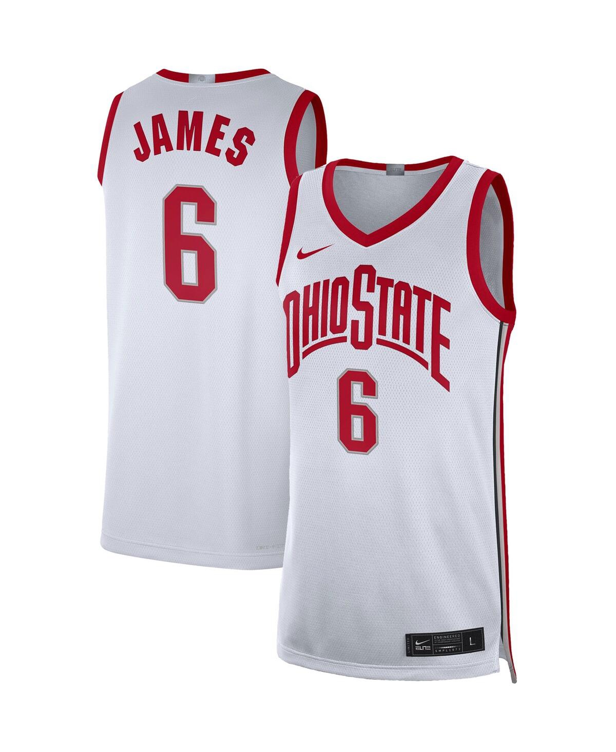 Men's Nike LeBron JamesOhio State Buckeyes Limited Basketball Jersey - White