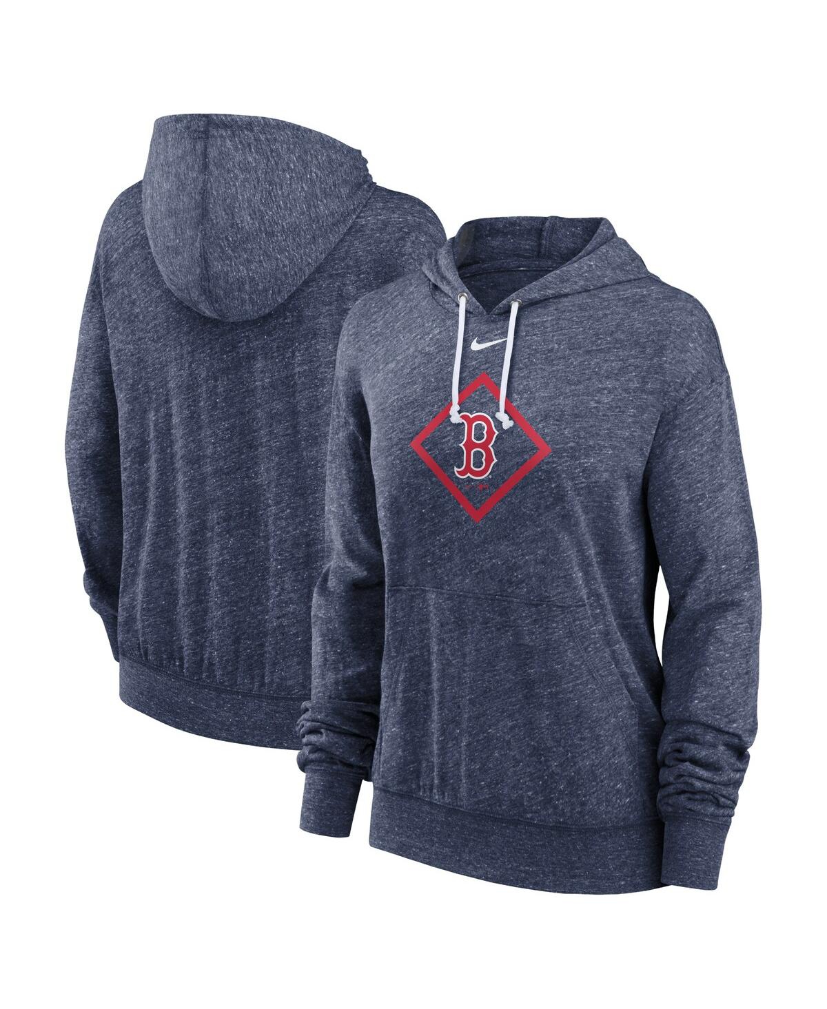 Women's NikeBoston Red Sox Diamond Icon Gym Vintage-Like Pullover Hoodie - Navy