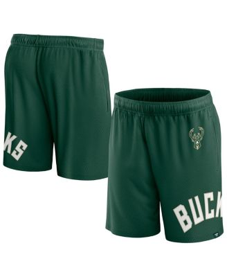 Men's Hunter Green Milwaukee Bucks Free Throw Mesh Shorts