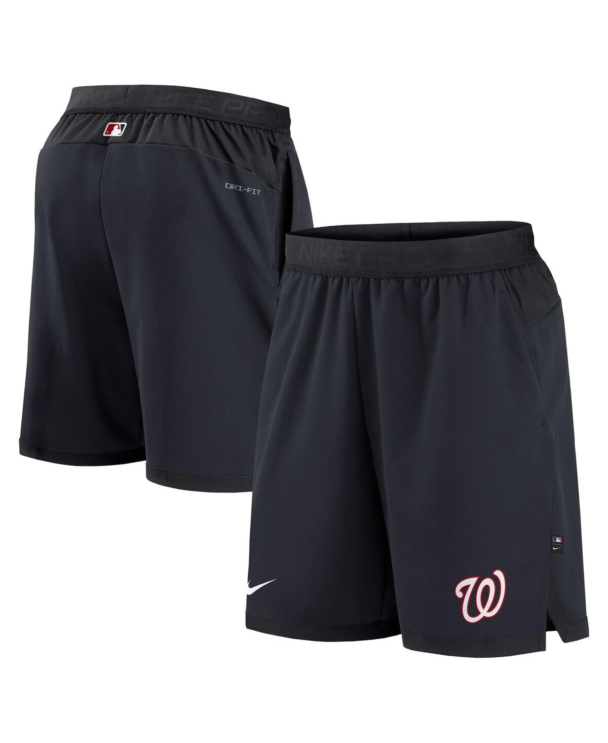 Nike Men's  Navy Washington Nationals Authentic Collection Flex Vent Performance Shorts In Navy