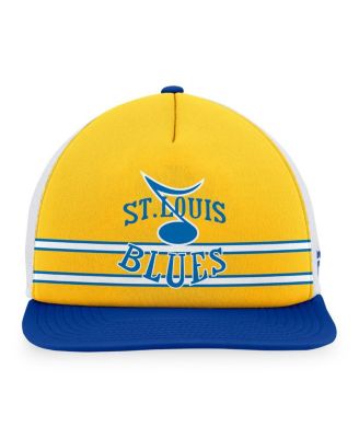 Men's Gold, Blue St. Louis Blues Special Edition 2.0 Trucker Snapback Adjustable Hat