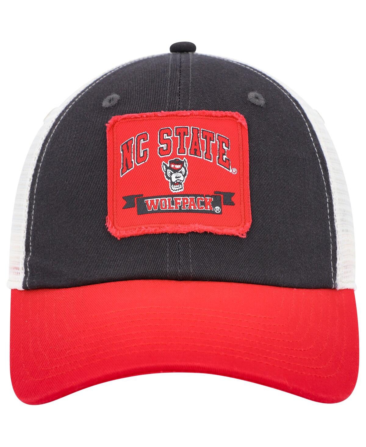 Shop Colosseum Men's  Charcoal Nc State Wolfpack Objection Snapback Hat