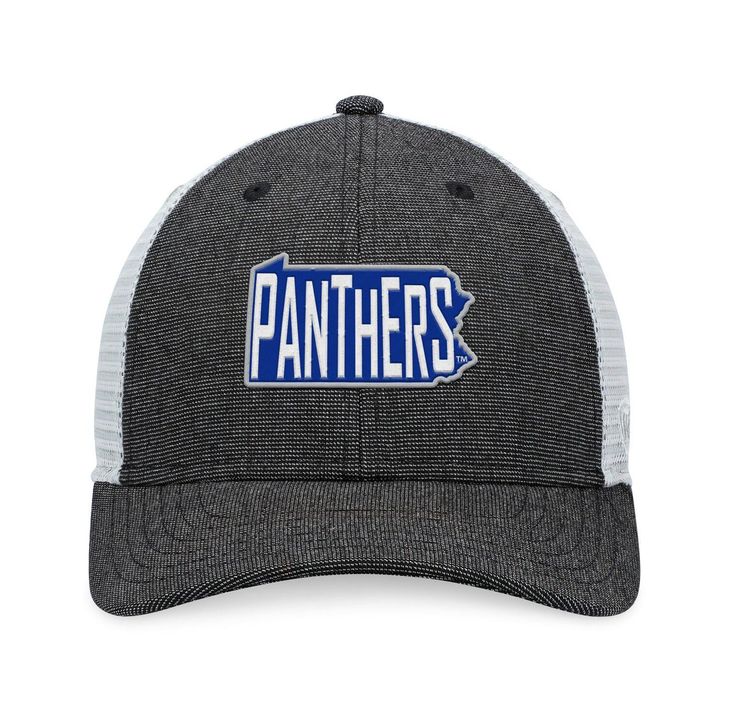 Men's Charcoal, White Pitt Panthers Townhall Trucker Snapback Hat
