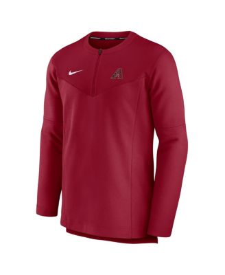 Men's Red Arizona Diamondbacks Authentic Collection Game Time Performance Half-Zip Top