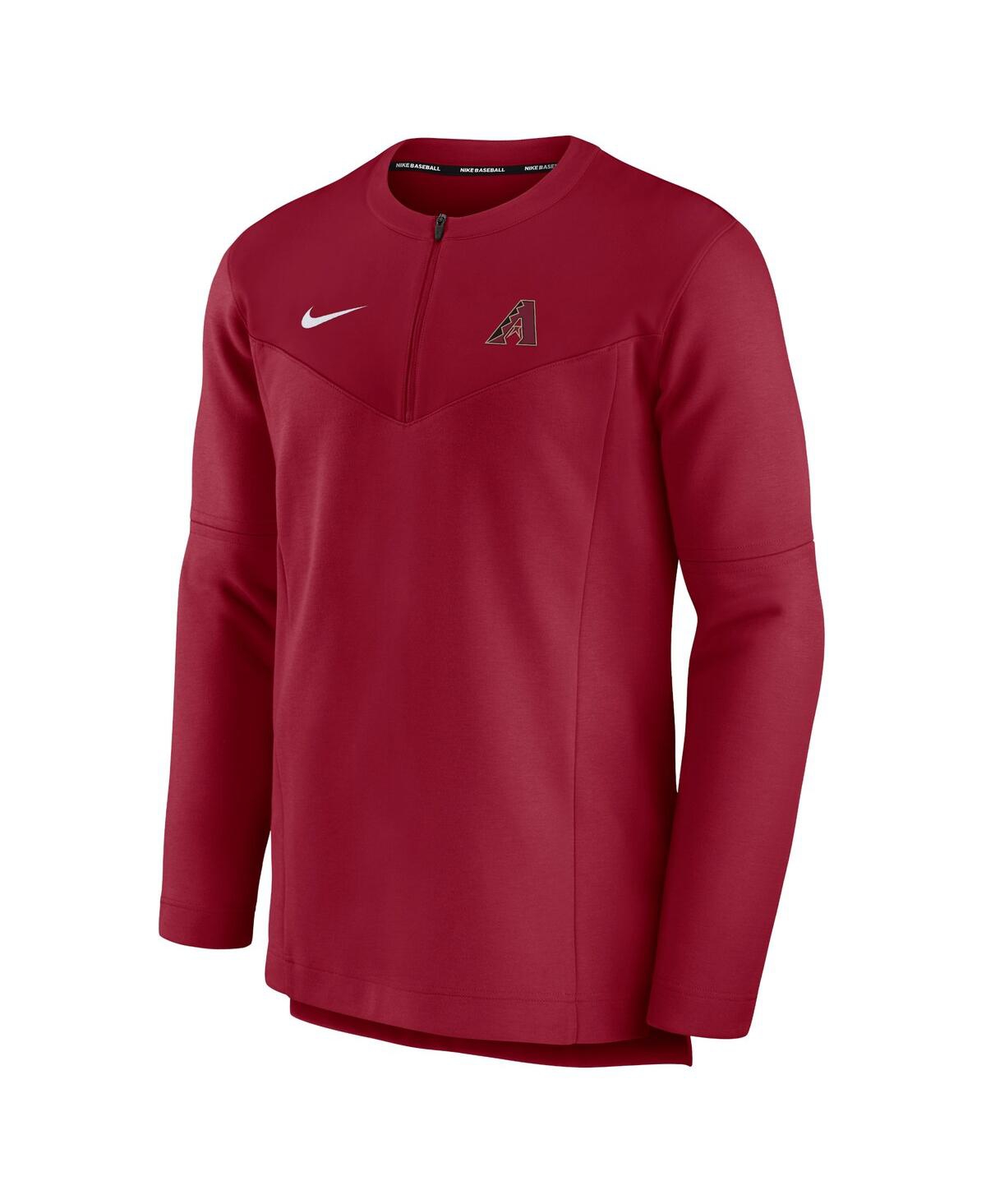 Men's NikeArizona Diamondbacks Authentic Collection Game Time Performance Half-Zip Top - Red