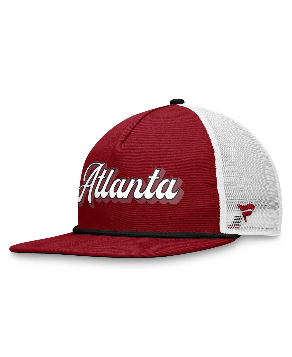 Fanatics Branded Garnet/white Atlanta United Fc True Classic Golf Snapback Hat In Garnet,white