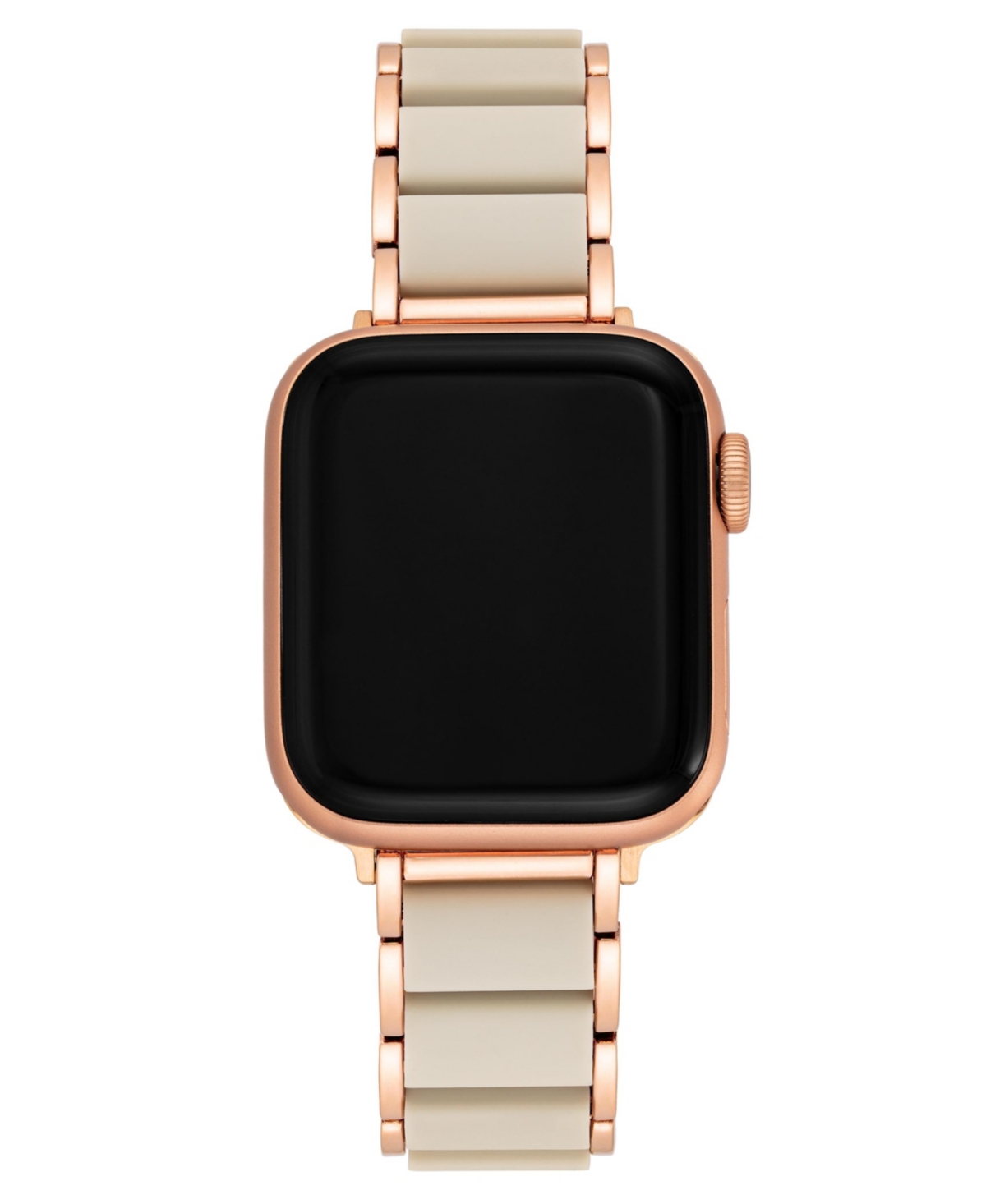 Women's Rose Gold-Tone Alloy and Cream Link Bracelet Compatible with 38/40/41mm Apple Watch - Cream, Rose Gold-Tone