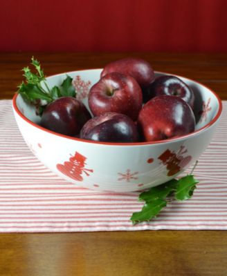 Winterfest Holiday Round Serving Bowl