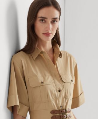 Lauren Ralph Lauren Women's Buckle-Trim Cotton-Blend