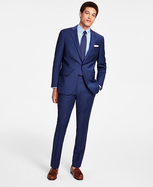 alfani B By Brooks Brothers Men's Classic-Fit Stretch Wool Blend Suit Separates Men's Fashion & Accessories