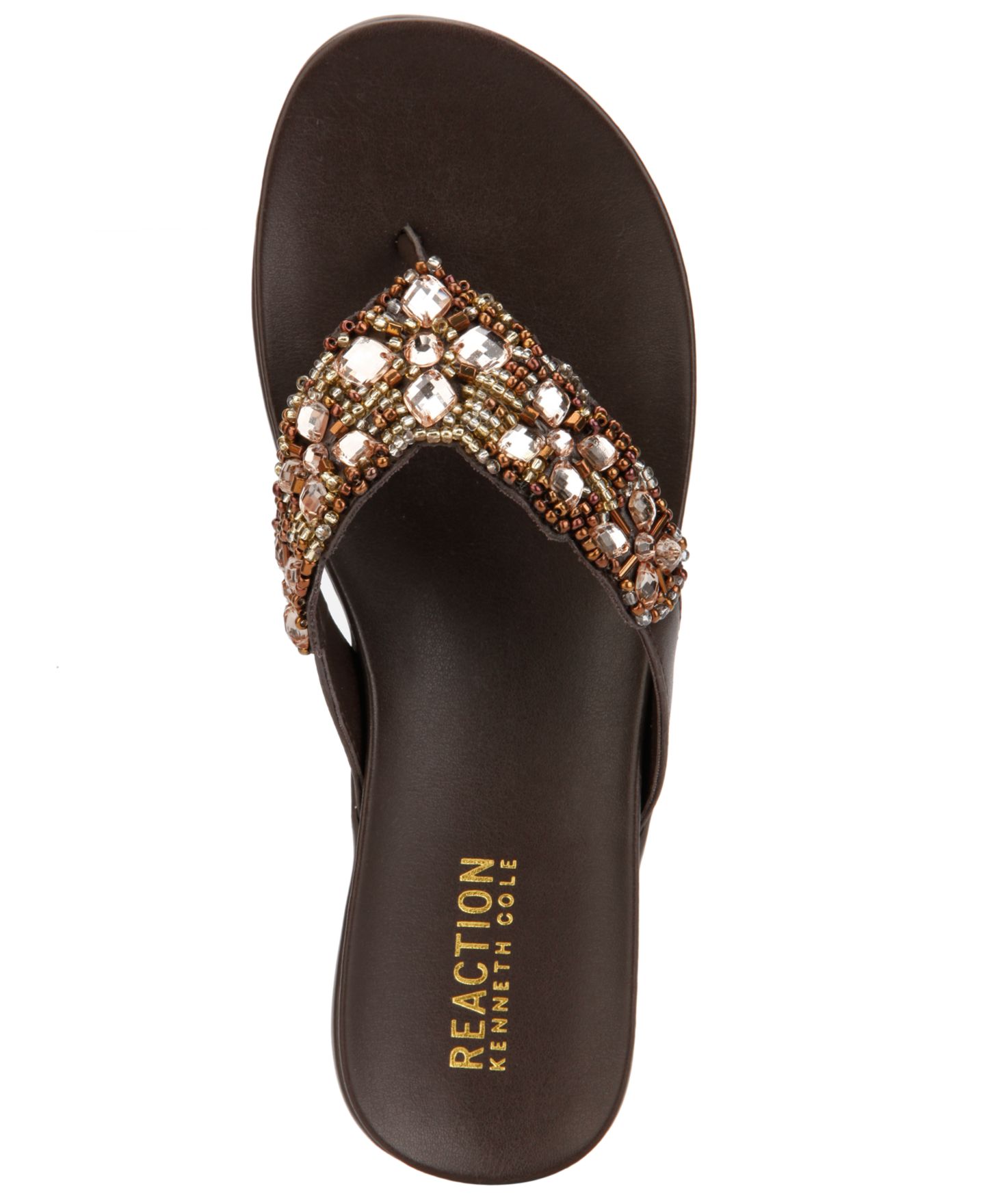 Женские сандалии Kenneth Cole Reaction Glamathon Flat, цвет: Коричневый — фото 4