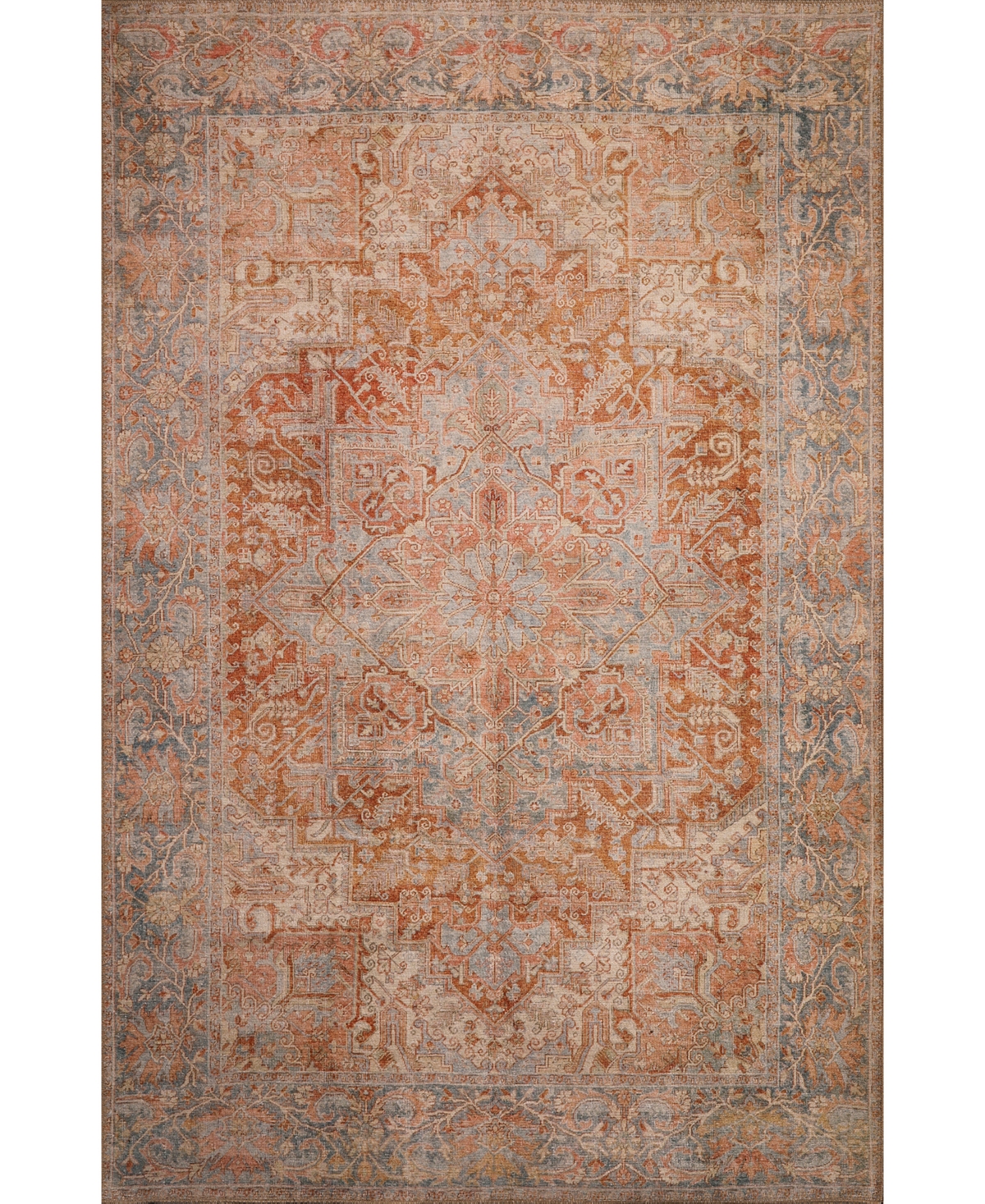 Kas London Machine Washable 4801 10' X 14' Area Rug In Rust