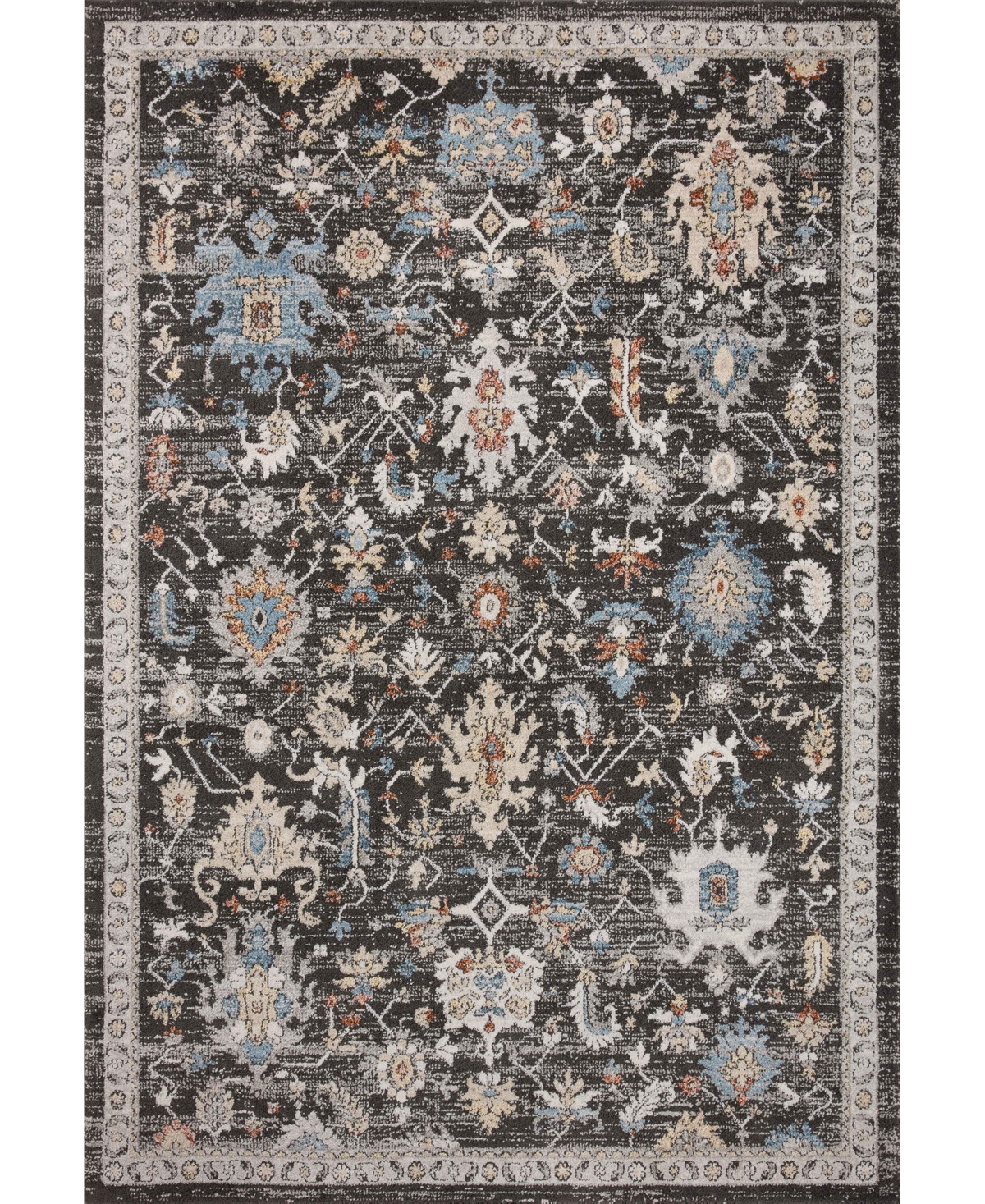 Loloi Ii Odette Odt-04 6'7in x 9'6in Area Rug - Charcoal
