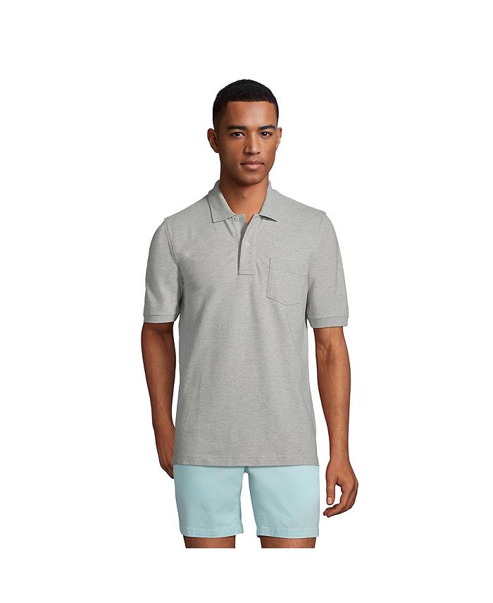 Lands' End Men's Short Sleeve Comfort-First Mesh Polo Shirt With Pocket ...