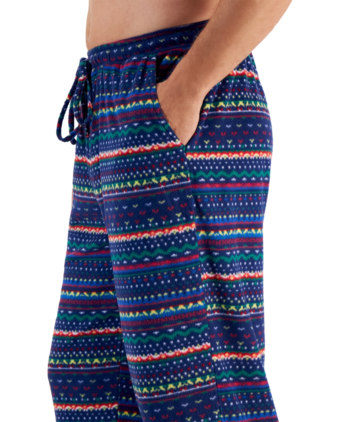 Club Room Men's Fleece Pajama Pants, Created For Macy's In Red