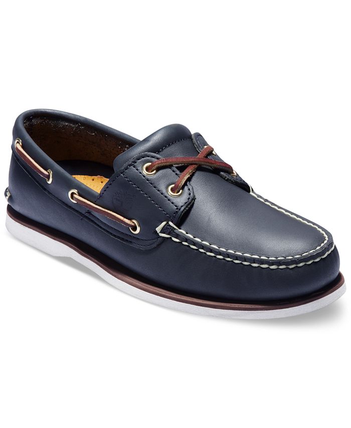 Timberland Men's Classic 2-Eye Lace-Up Boat Shoes from Finish Line - Macy's