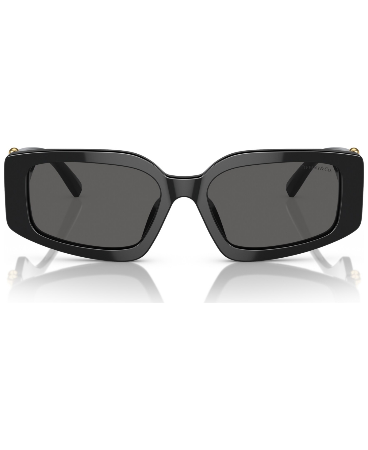 Tiffany & Co Tf 4208u 8001s4 54mm Womens Rectangle Sunglasses In Black