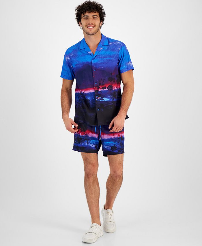 I.N.C. International Concepts Men's Gil Galaxy Shorts, Created for Macy's Macy's