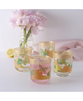 Vintage-Like Vibe 13-oz Double Old Fashioned Glasses 4-Piece Set