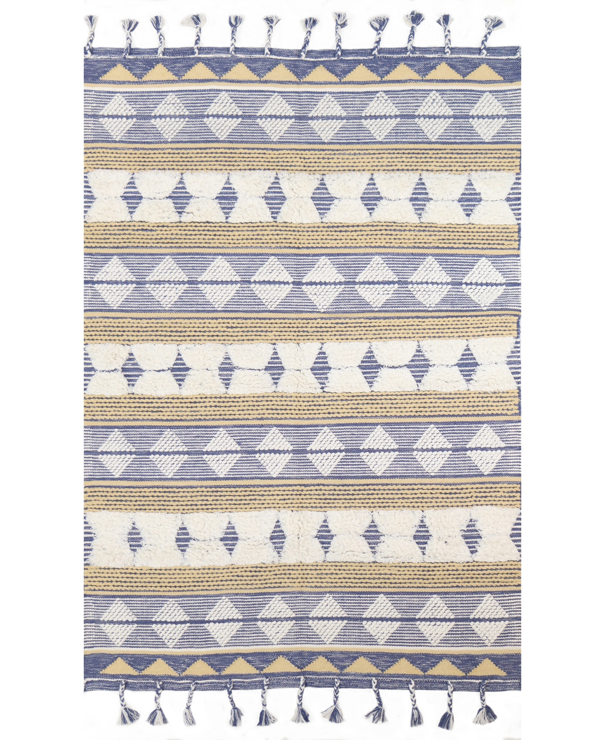 Bb Rugs Fortress FRT105 8'6in x 11'6in Area Rug - Blue
