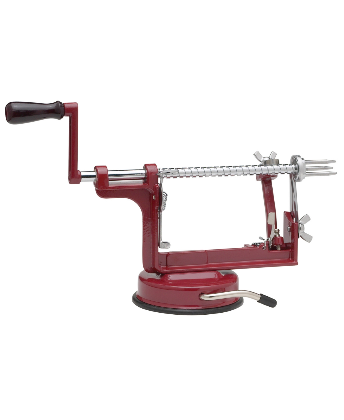 Mrs. Anderson's Baking Apple Peeling Machine With Suction Base, 10" X 4.5" X 5.25" In Red