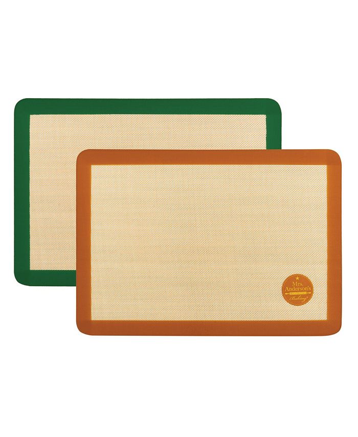 Mrs. Anderson's Baking Set of 2 NonStick Silicone Sweet and Savory