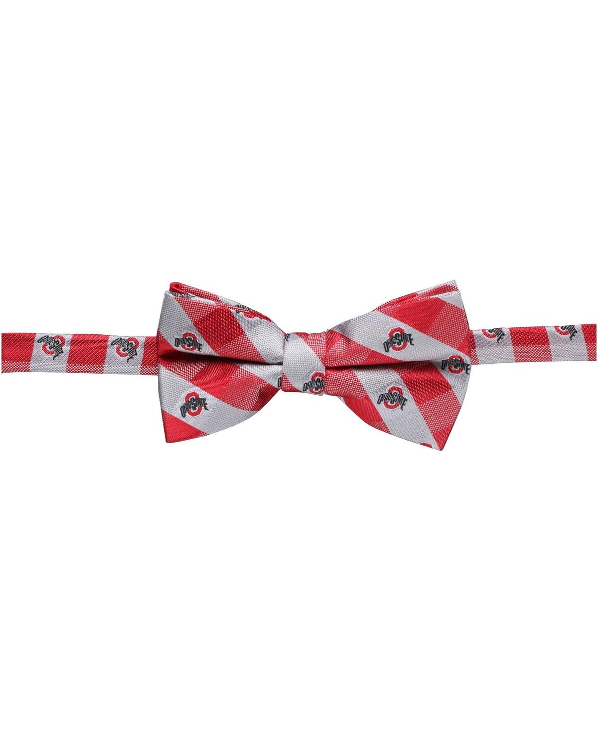 Men's Ohio State Buckeyes Check Bow Tie - Red, Gray