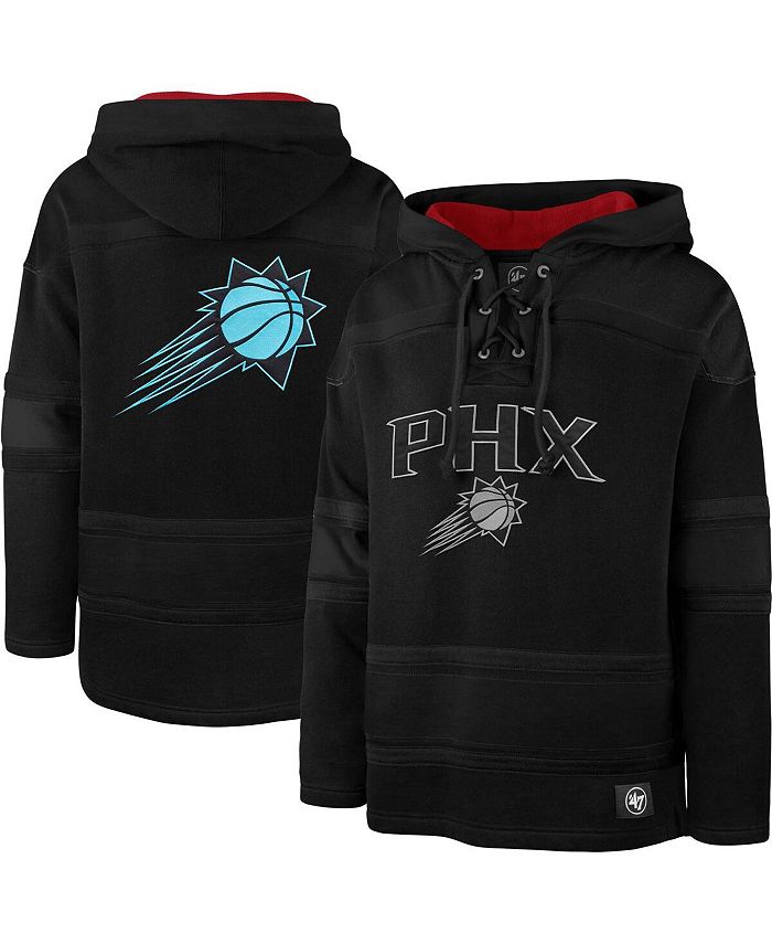 47 Brand Mens Black Phoenix Suns 202223 Pregame Mvp Lacer Pullover Hoodie City Edition Macys 