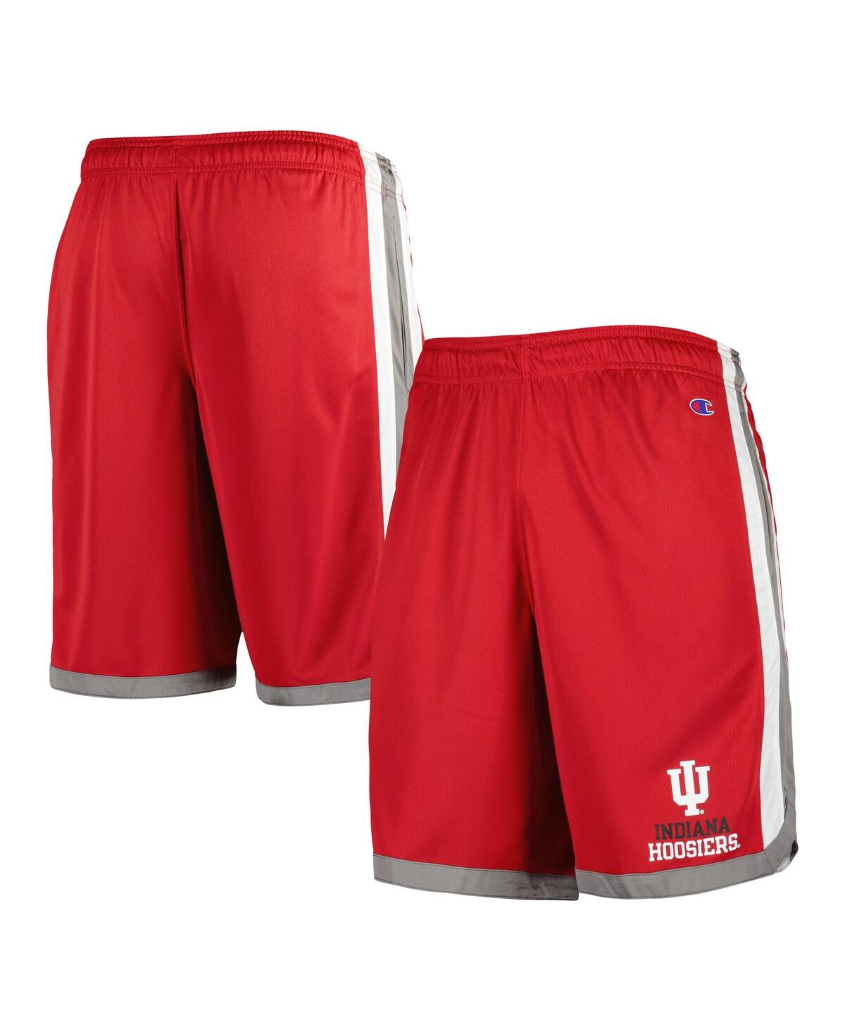 Shop Champion Men's  Crimson Indiana Hoosiers Basketball Shorts