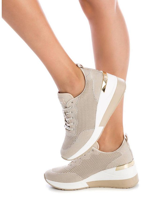 XTI Women's Wedge Sneaker Beige Macy's