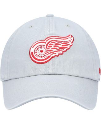 Men's Gray Detroit Red Wings Team Clean Up Adjustable Hat
