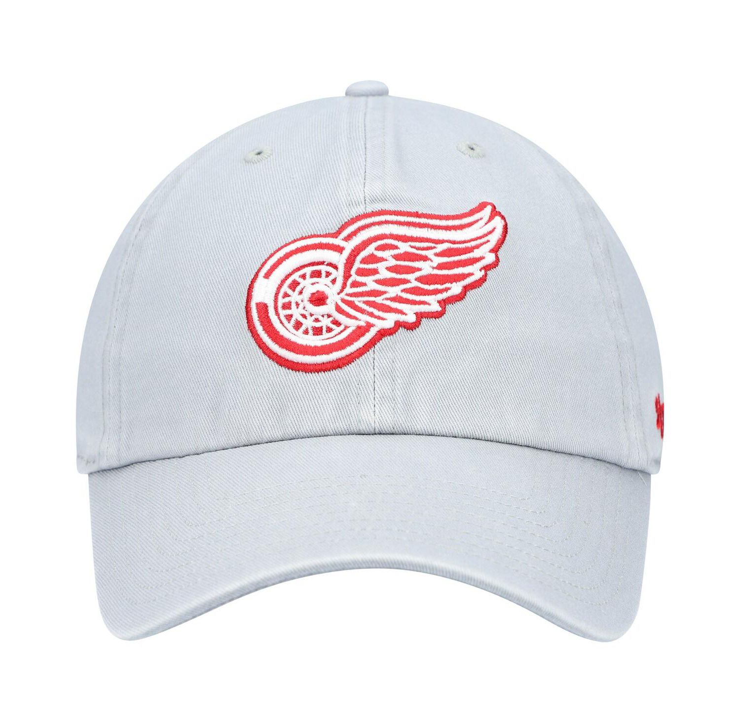 Men's Gray Detroit Red Wings Team Clean Up Adjustable Hat
