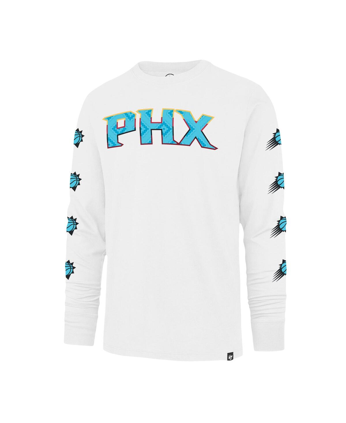 Men's '47 BrandPhoenix Suns City Edition Downtown Franklin Long Sleeve T-shirt - White