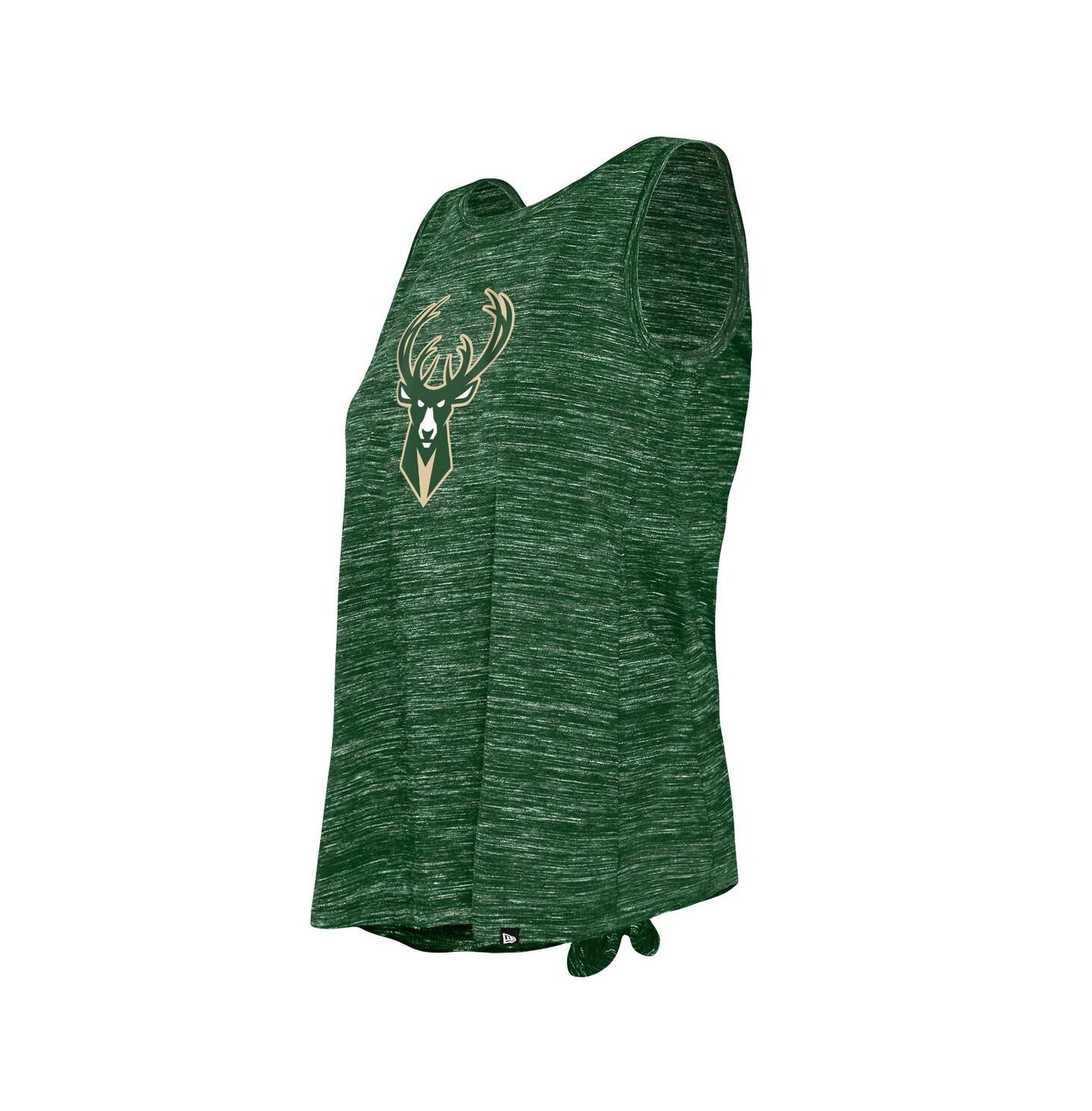 Женский топ New Era Hunter Green Milwaukee Bucks Space Dye Active — фото 3