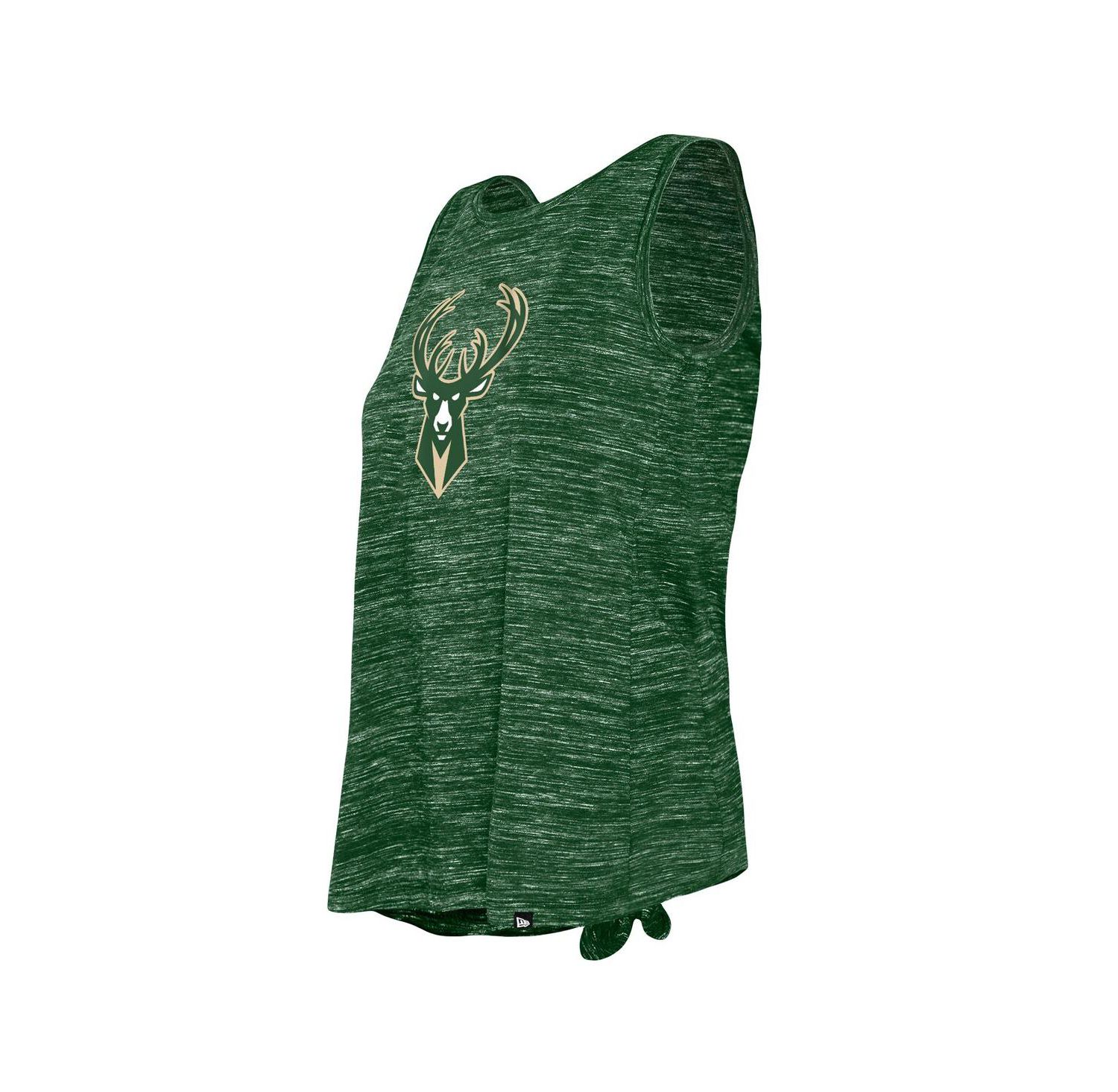 Women's Hunter Green Milwaukee Bucks Space Dye Active Tank Top
