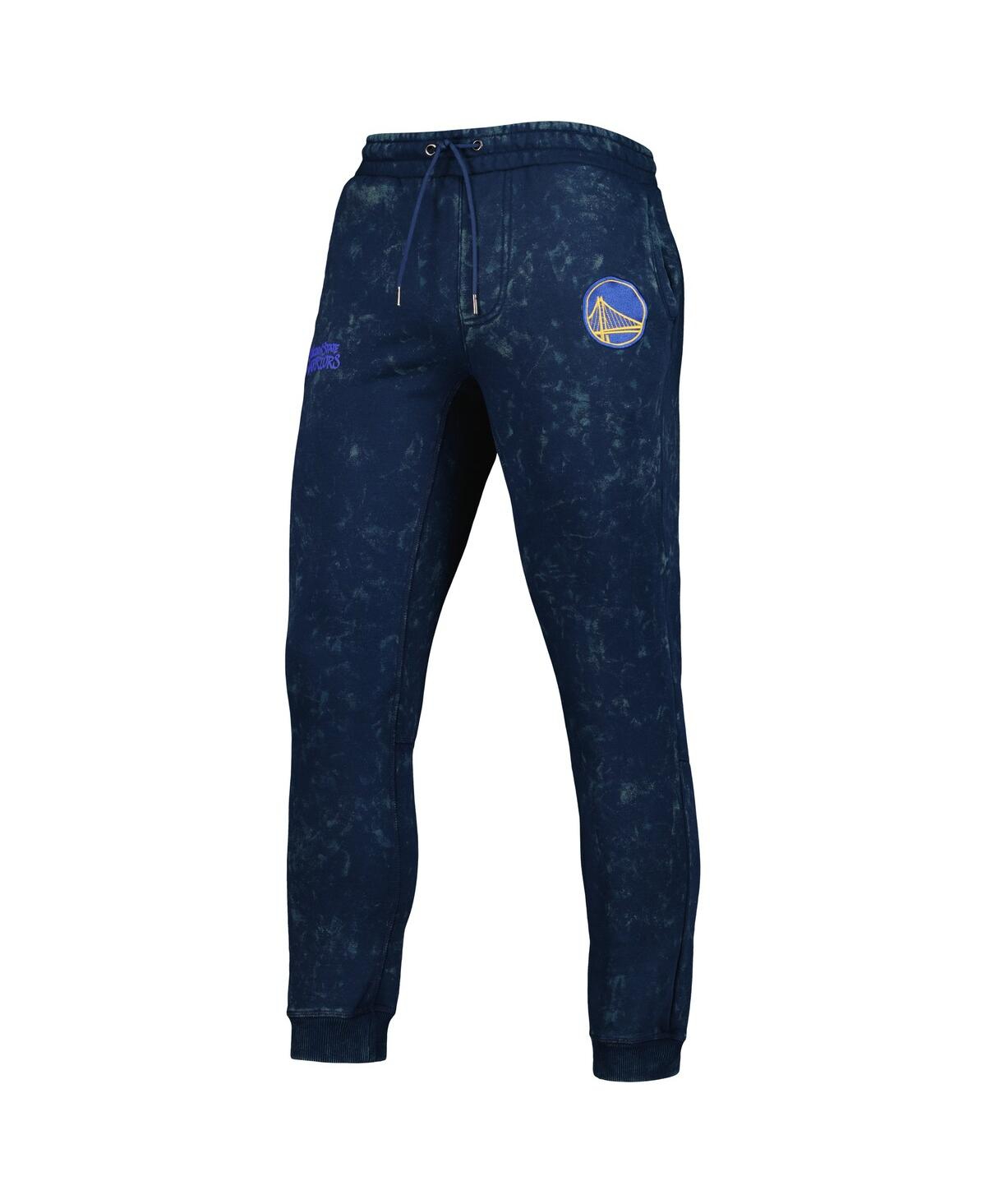 Shop The Wild Collective Men's And Women's  Royal Golden State Warriors Acid Tonal Jogger Pants